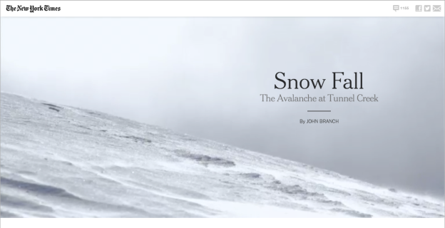The New York Times Snow Fall Story